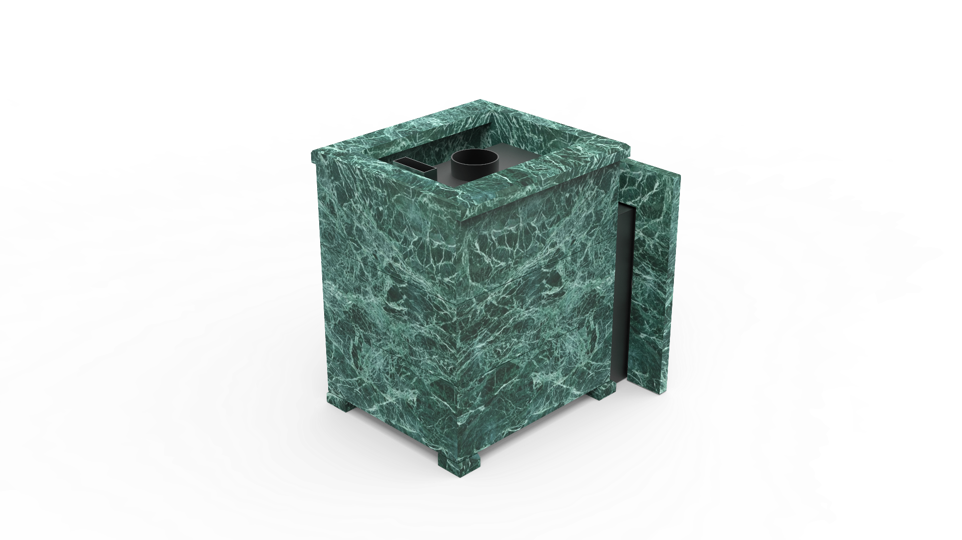 Печь из натурального камня Genesis GN 500 облицовка открытая пироксенит-элит фото в Красноярске