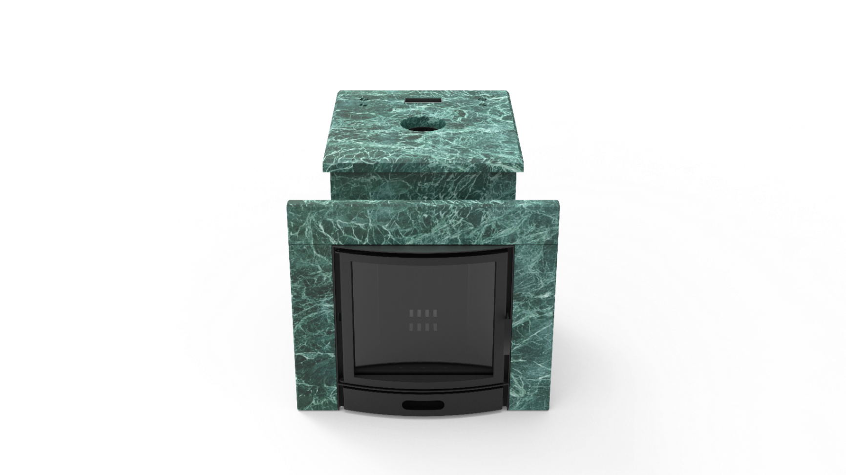 Печь из натурального камня Genesis GN 500 облицовка закрытая плоская пироксенит-элит фото в Красноярске