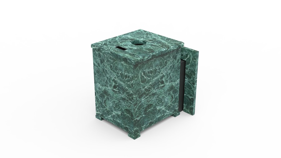 Печь в облицовке из натурального камня Genesis GN 500 облицовка закрытая плоская пироксенит-элит фото в Красноярске