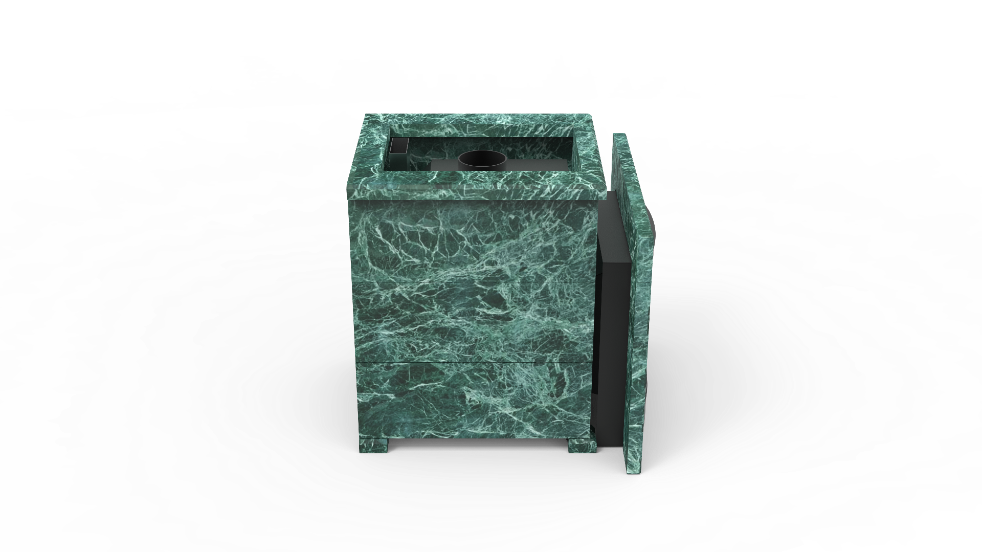 Печь из натурального камня Genesis GN 500 облицовка открытая пироксенит-элит фото в Красноярске