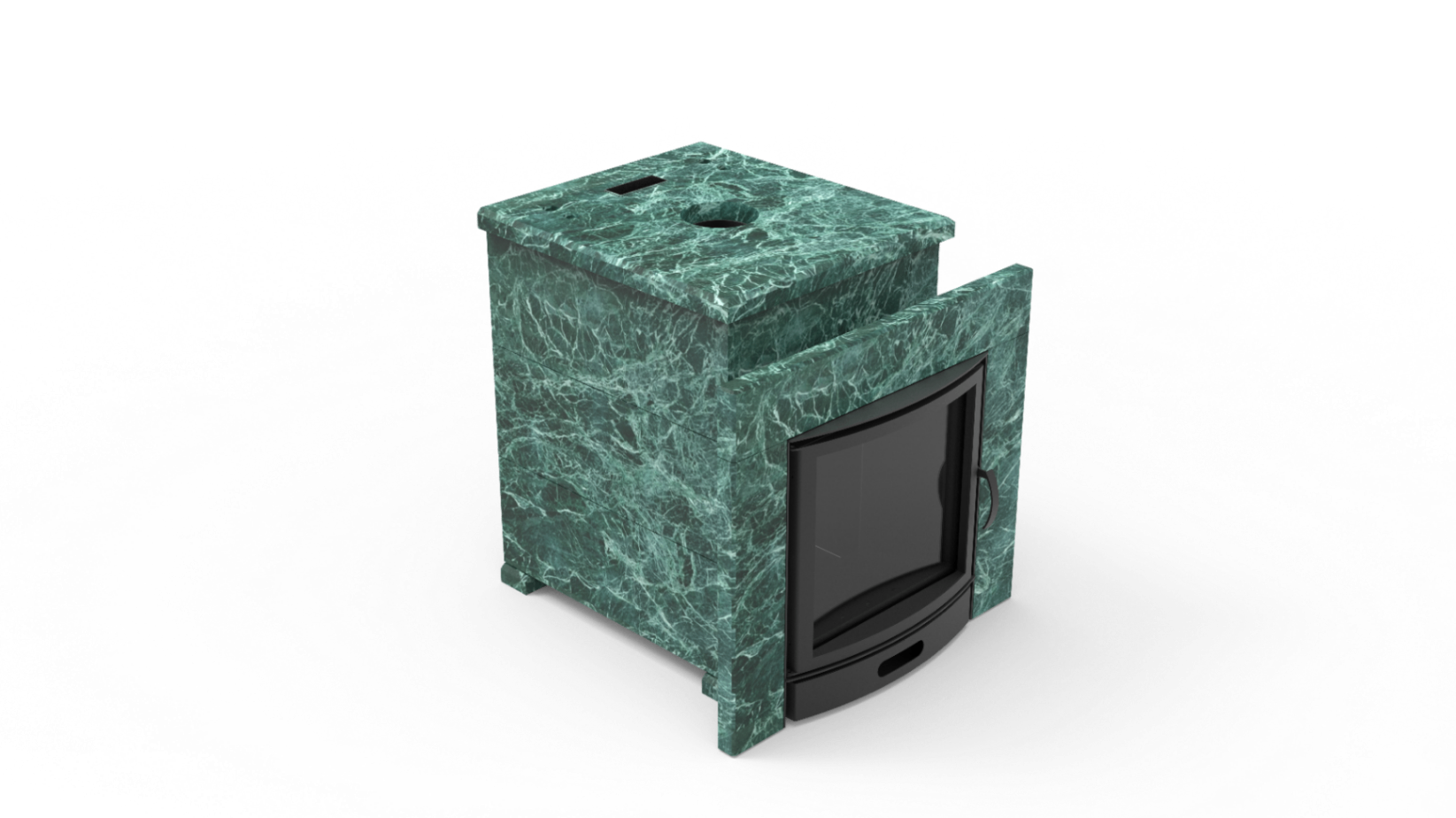 Печь из натурального камня Genesis GN 500 облицовка закрытая плоская пироксенит-элит фото в Красноярске