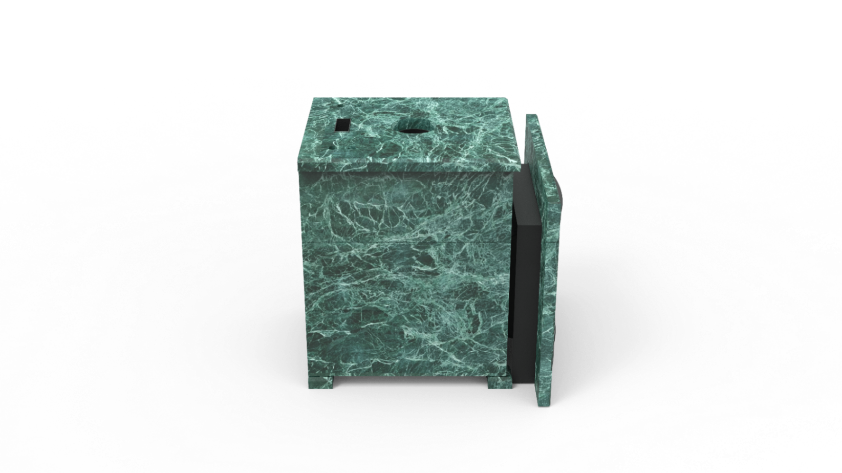 Печь из натурального камня Genesis GN 500 облицовка закрытая плоская пироксенит-элит фото в Красноярске