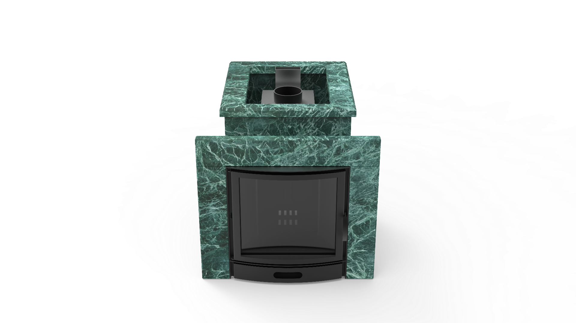 Печь из натурального камня Genesis GN 500 облицовка открытая пироксенит-элит фото в Красноярске