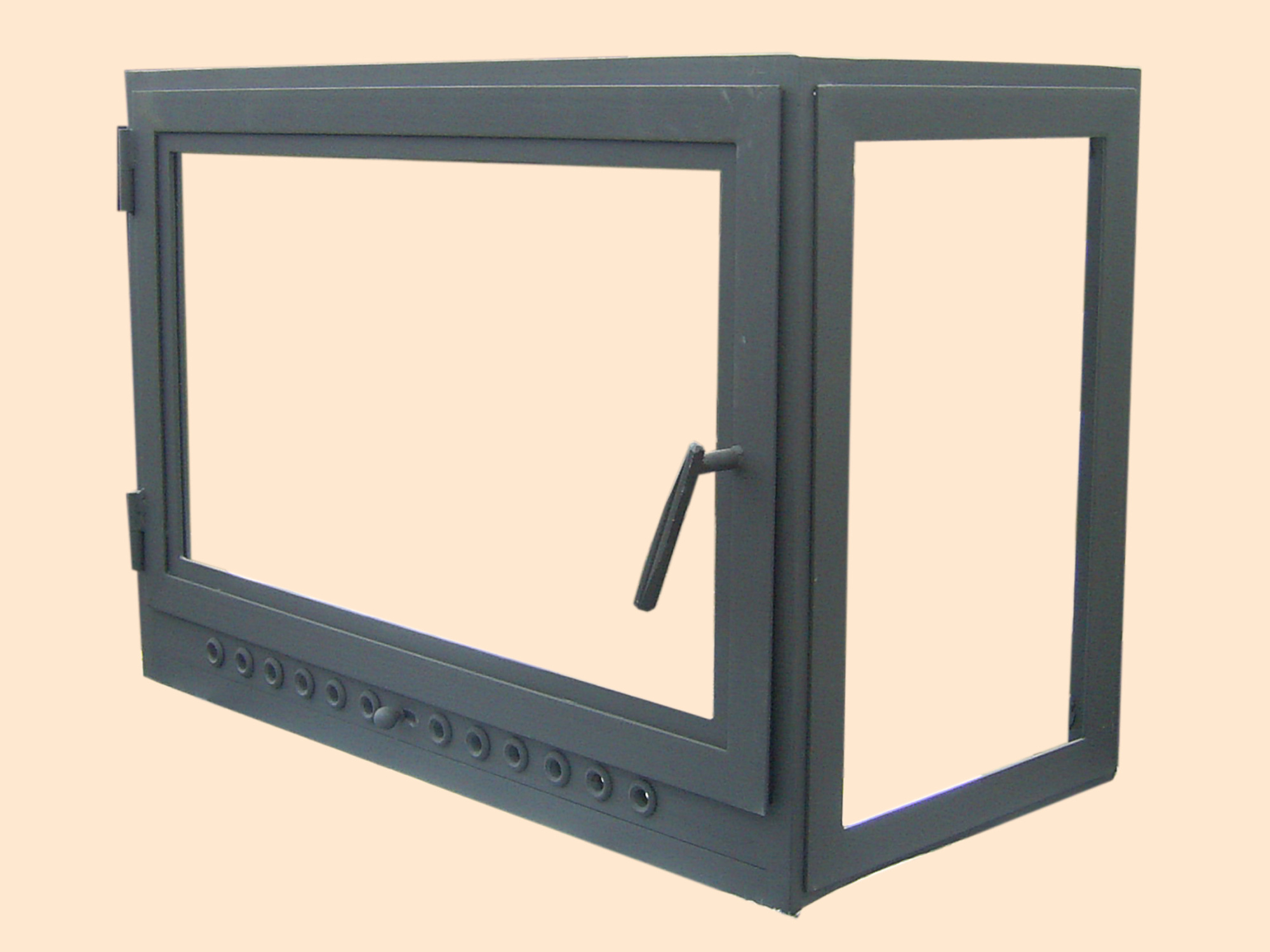 Дверь каминная угловая фото в Красноярске