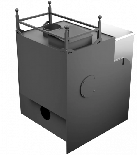 Печь Горыныч Мини, каменка закрытая с правой стороны, система воздушного отопления фото в Красноярске Печь Горыныч Мини, каменка закрытая с правой стороны, система воздушного отопления фото в Красноярске
