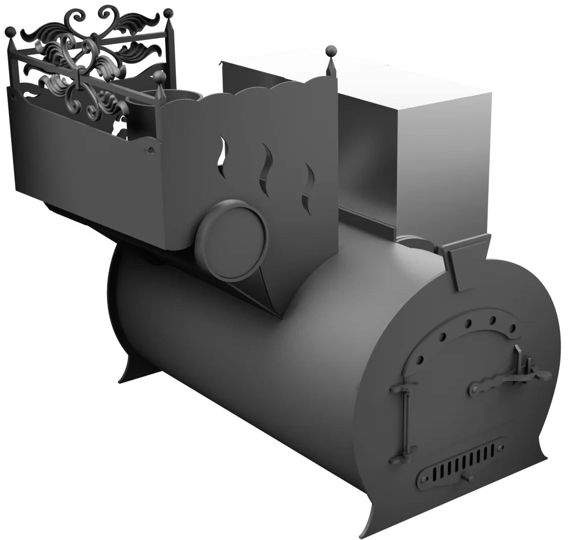 Печь Горыныч 3, каменка с левой стороны фото в Красноярске Печь Горыныч 3, каменка с левой стороны фото в Красноярске