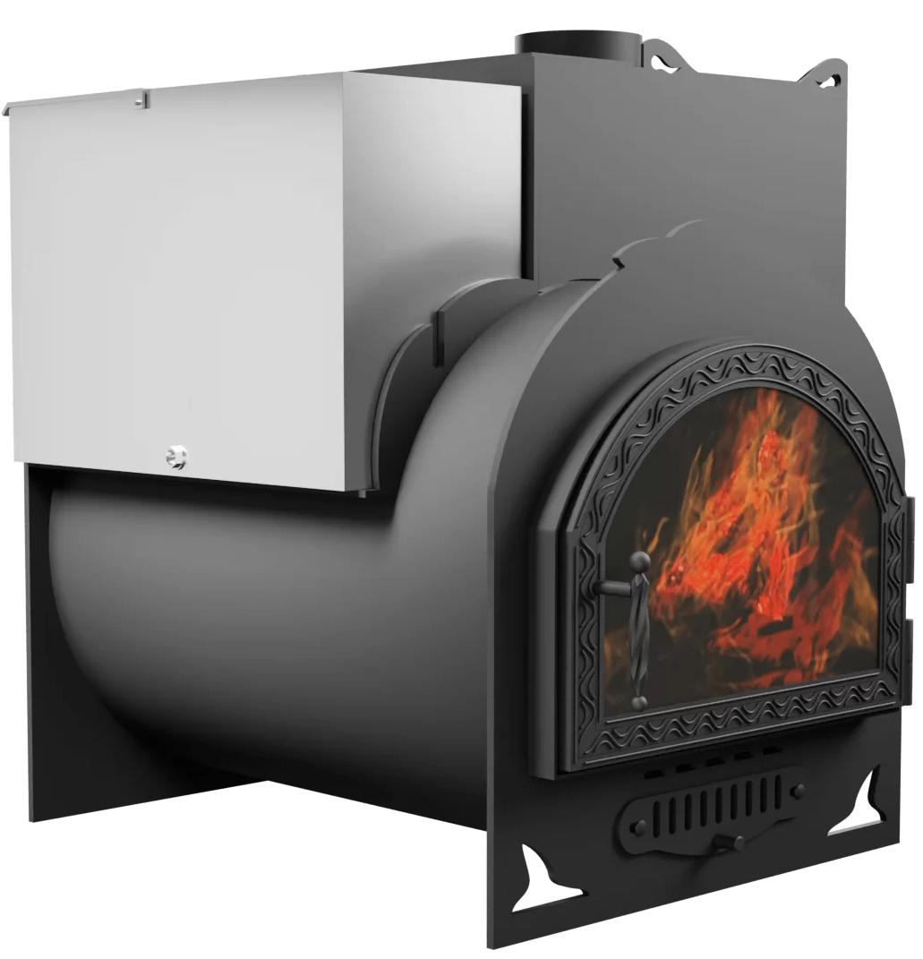 Печь Горыныч Мини, каменка с правой стороны, средняя дверь со стеклом фото в Красноярске Печь Горыныч Мини, каменка с правой стороны, средняя дверь со стеклом фото в Красноярске