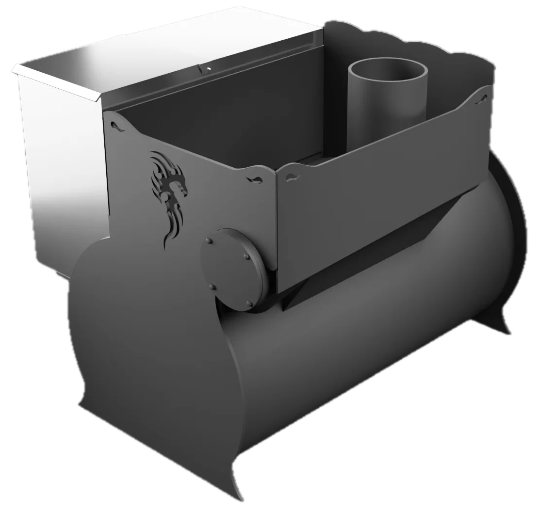 Печь Горыныч 2, каменка с левой стороны, малая дверь со стеклом фото в Красноярске Печь Горыныч 2, каменка с левой стороны, малая дверь со стеклом фото в Красноярске