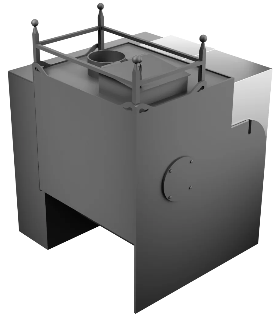 Печь Горыныч Мини, каменка закрытая с правой стороны, естественная система воздушного отопления фото в Красноярске Печь Горыныч Мини, каменка закрытая с правой стороны, естественная система воздушного отопления фото в Красноярске