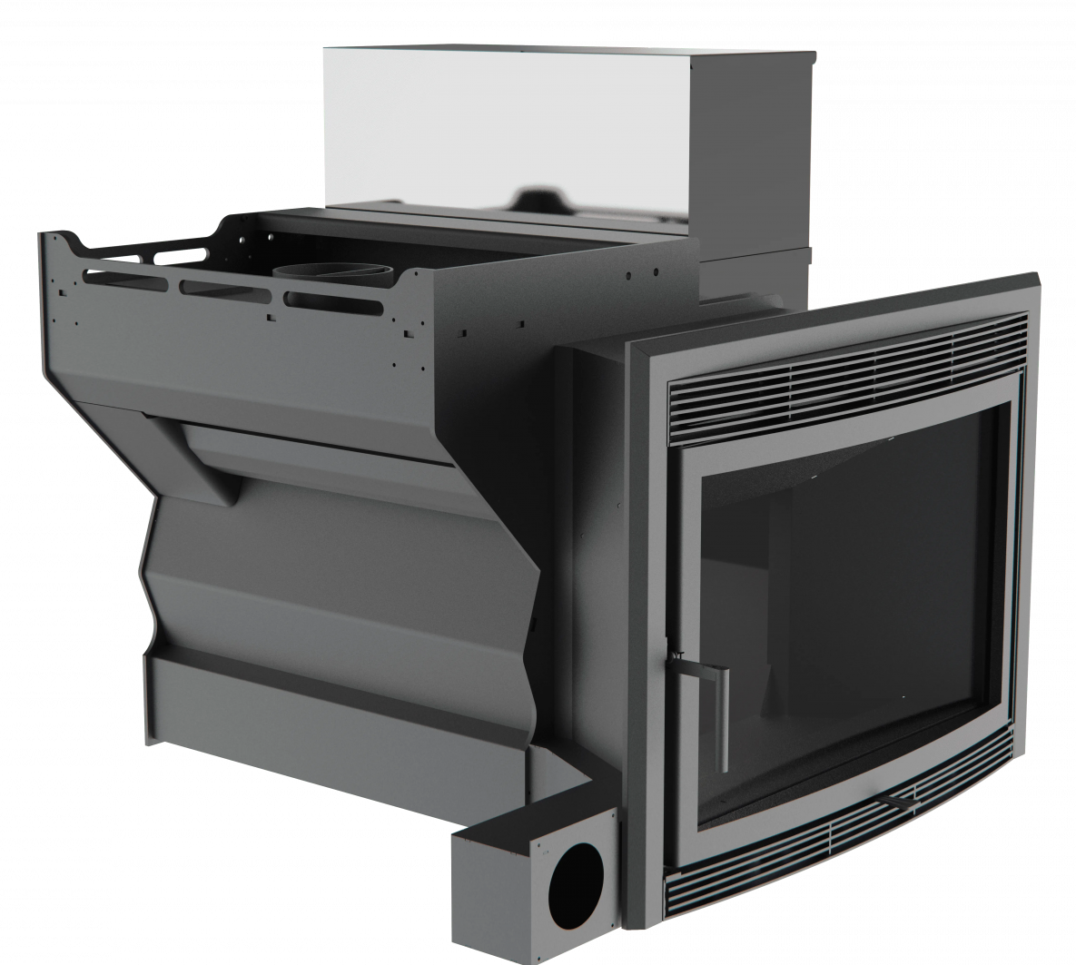 Банный камин 500, сталь+СВО фото в Красноярске Банный камин 500, сталь+СВО фото в Красноярске