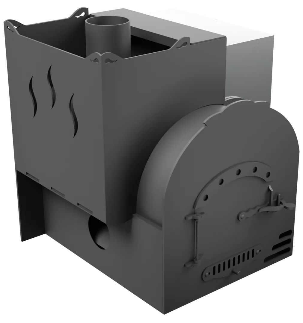 Печь Горыныч Мини, каменка с левой стороны, система воздушного отопления фото в Красноярске Печь Горыныч Мини, каменка с левой стороны, система воздушного отопления фото в Красноярске