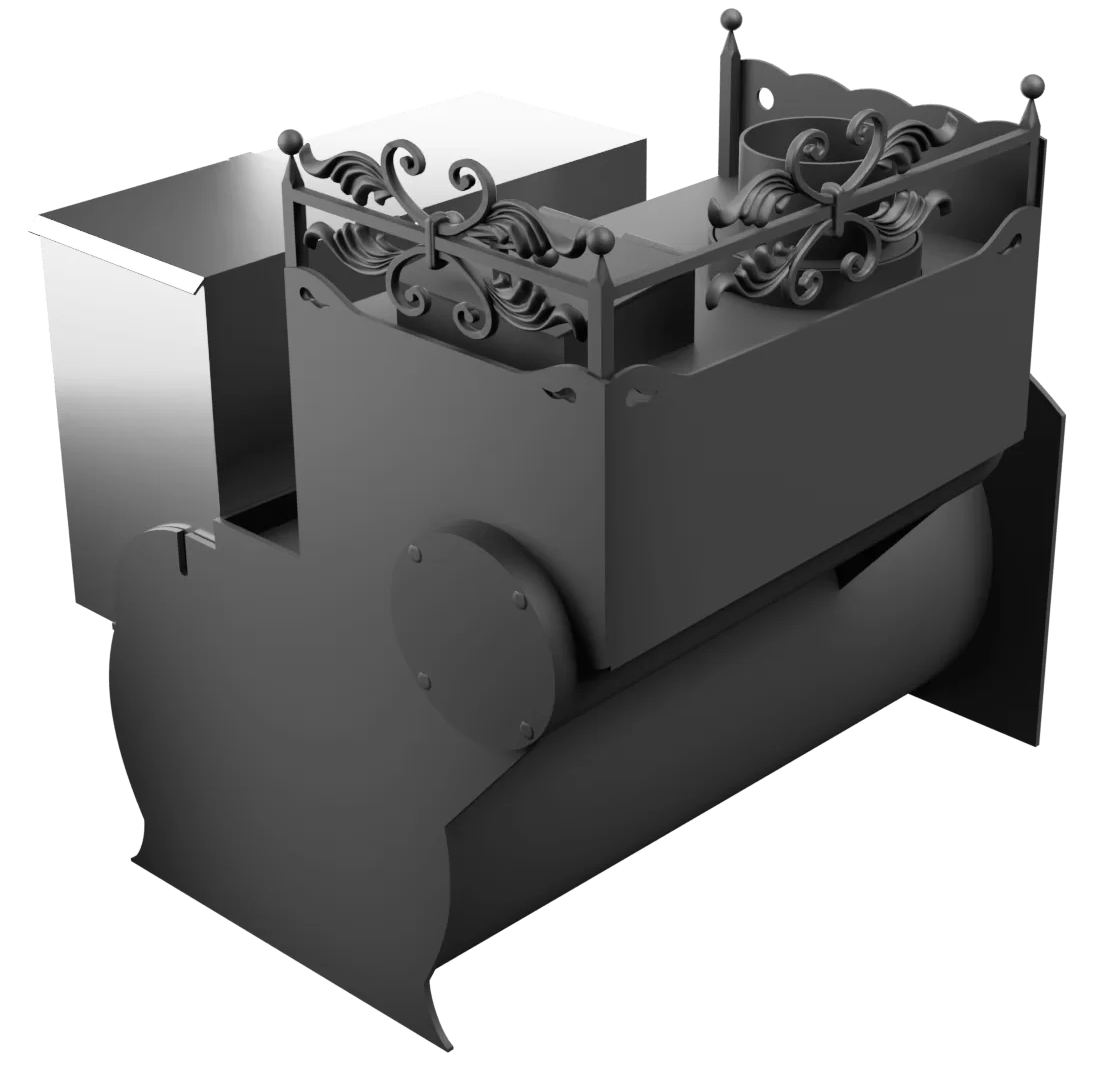 Печь Горыныч 3, каменка закрытая с левой стороны, большая дверь со стеклом фото в Красноярске Печь Горыныч 3, каменка закрытая с левой стороны, большая дверь со стеклом фото в Красноярске
