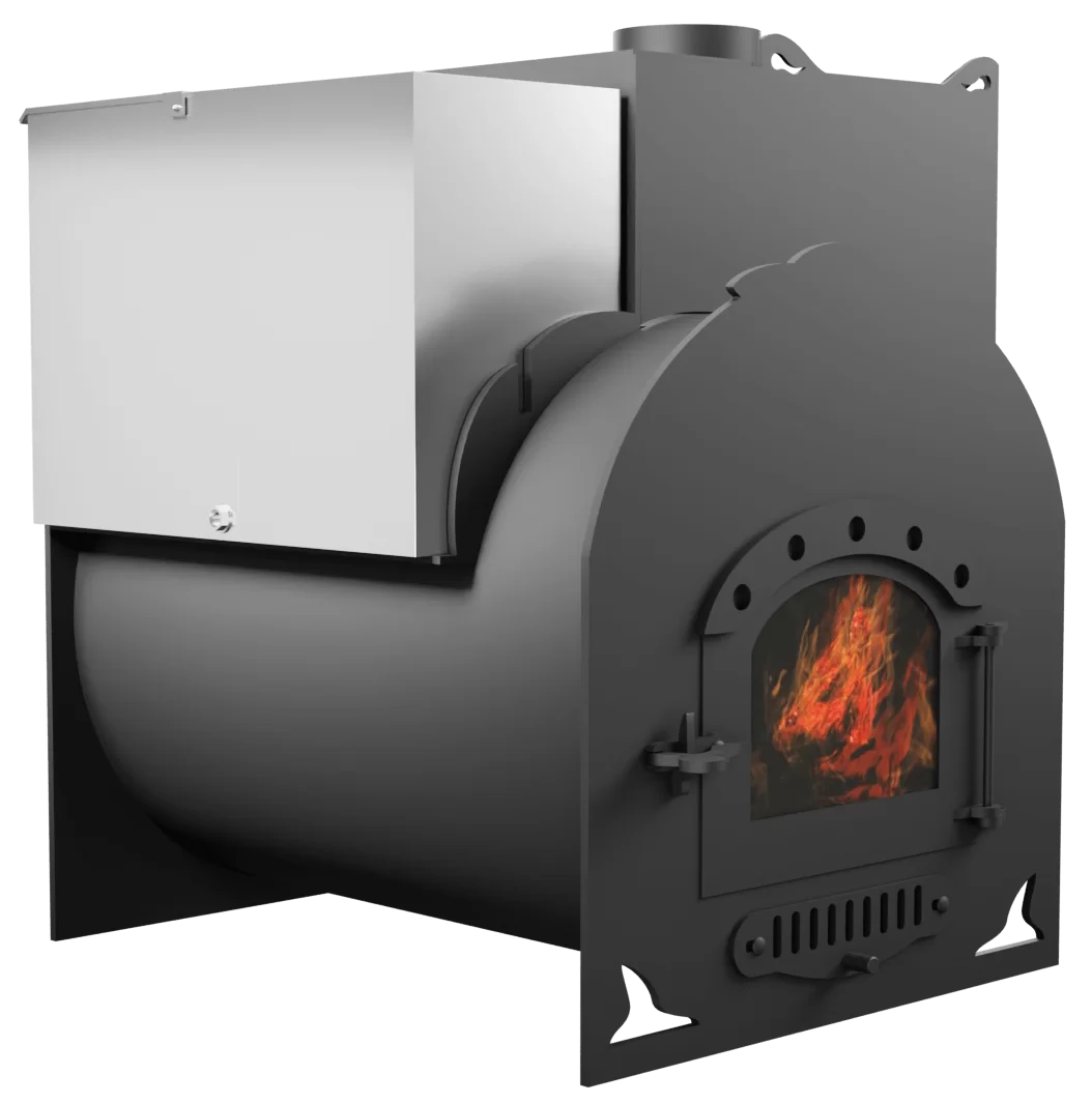 Печь Горыныч Мини, каменка с правой стороны, дверь малая со стеклом фото в Красноярске Печь Горыныч Мини, каменка с правой стороны, дверь малая со стеклом фото в Красноярске