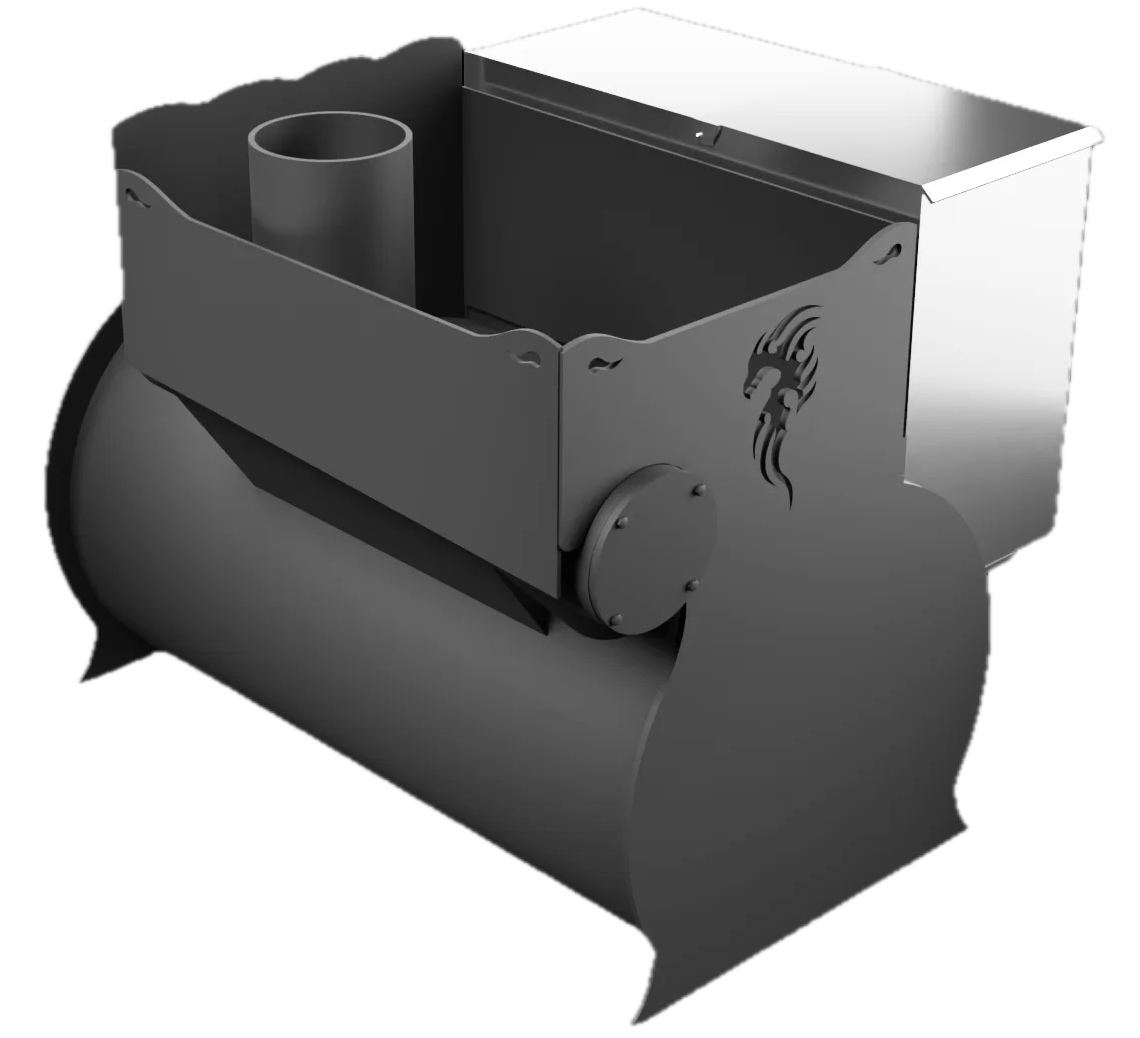 Печь Горыныч 2, каменка с правой стороны, малая дверь со стеклом фото в Красноярске Печь Горыныч 2, каменка с правой стороны, малая дверь со стеклом фото в Красноярске