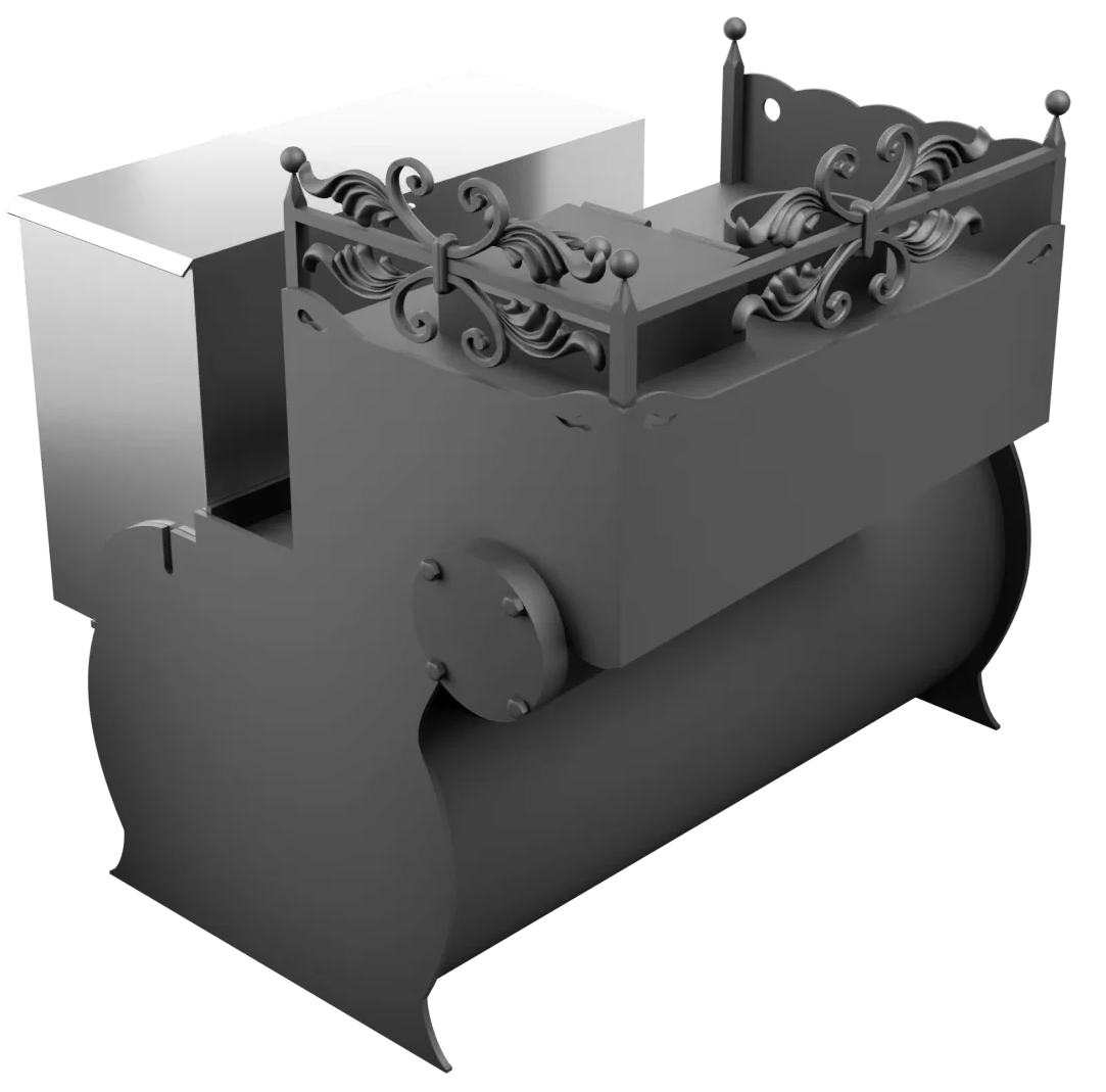 Печь Горыныч 3, каменка закрытая с левой стороны, малая дверь со стеклом фото в Красноярске Печь Горыныч 3, каменка закрытая с левой стороны, малая дверь со стеклом фото в Красноярске