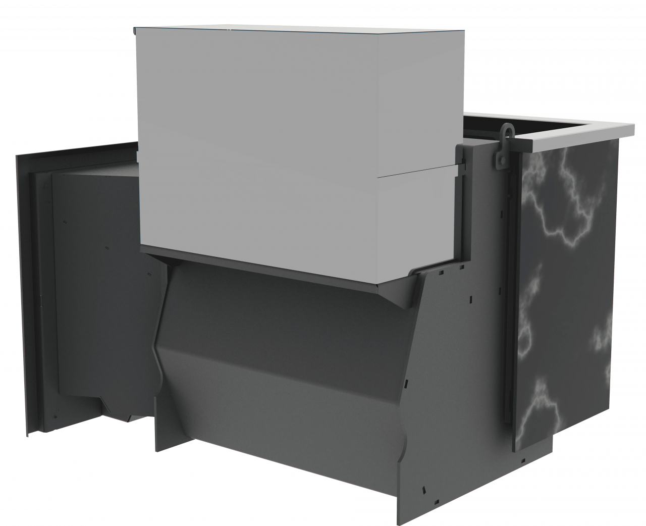 Банный камин 500, сталь+СВО фото в Красноярске Банный камин 500, сталь+СВО фото в Красноярске