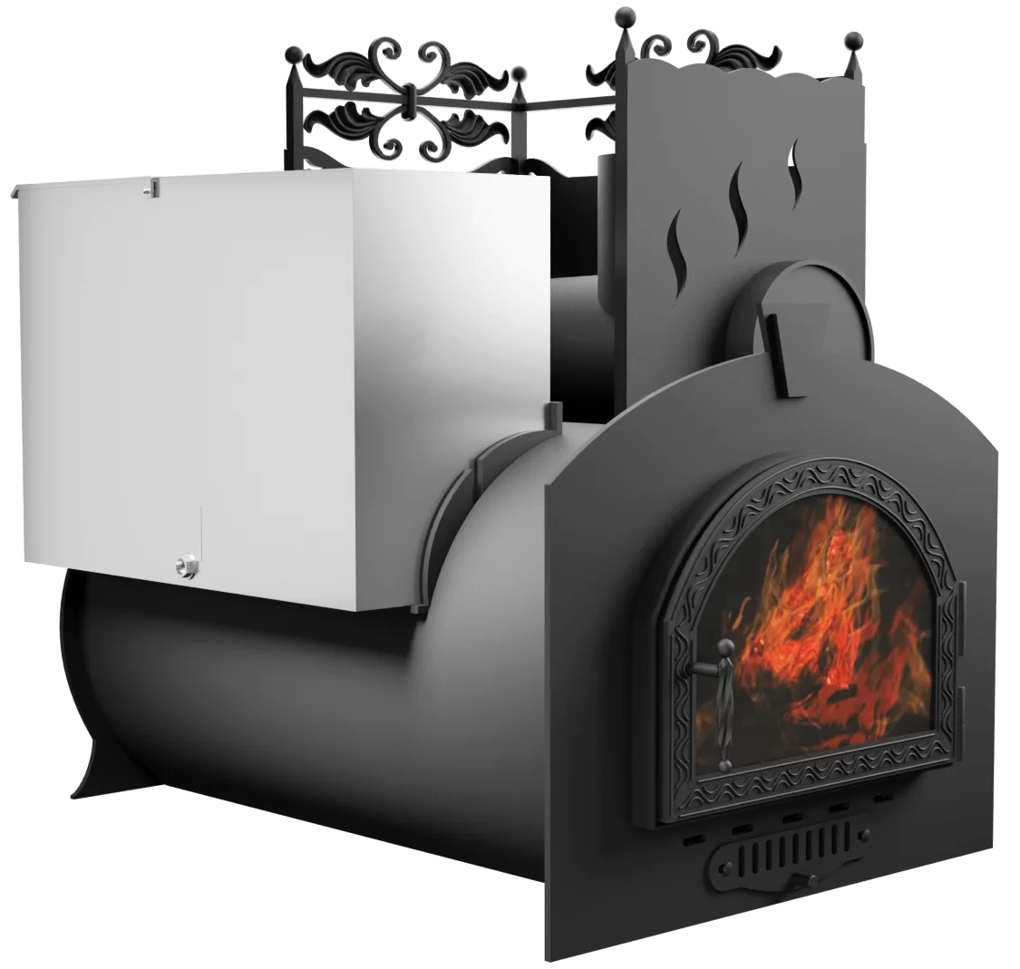 Печь Горыныч 3, каменка с правой стороны, средняя дверь со стеклом фото в Красноярске Печь Горыныч 3, каменка с правой стороны, средняя дверь со стеклом фото в Красноярске