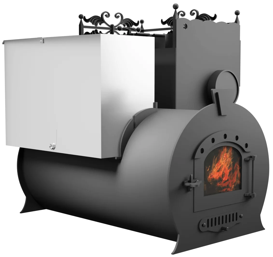 Печь Горыныч 3, каменка закрытая с правой стороны, малая дверь со стеклом фото в Красноярске Печь Горыныч 3, каменка закрытая с правой стороны, малая дверь со стеклом фото в Красноярске