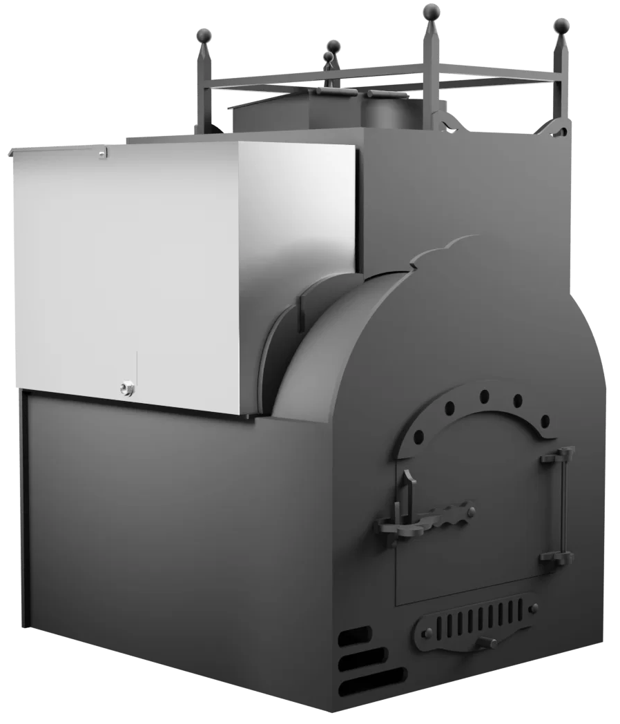 Печь Горыныч Мини, каменка закрытая с правой стороны, система воздушного отопления фото в Красноярске Печь Горыныч Мини, каменка закрытая с правой стороны, система воздушного отопления фото в Красноярске