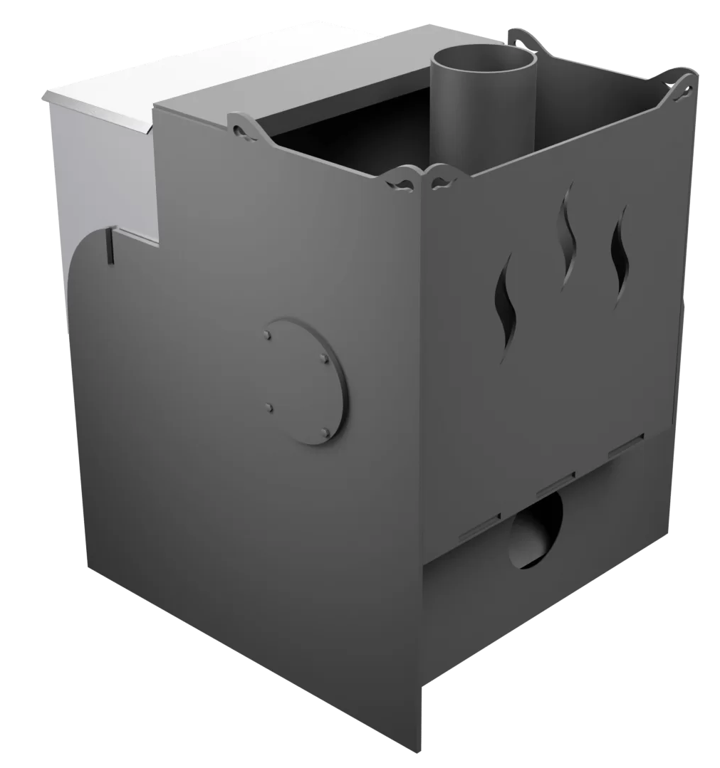 Печь Горыныч Мини, каменка с левой стороны, система воздушного отопления фото в Красноярске Печь Горыныч Мини, каменка с левой стороны, система воздушного отопления фото в Красноярске