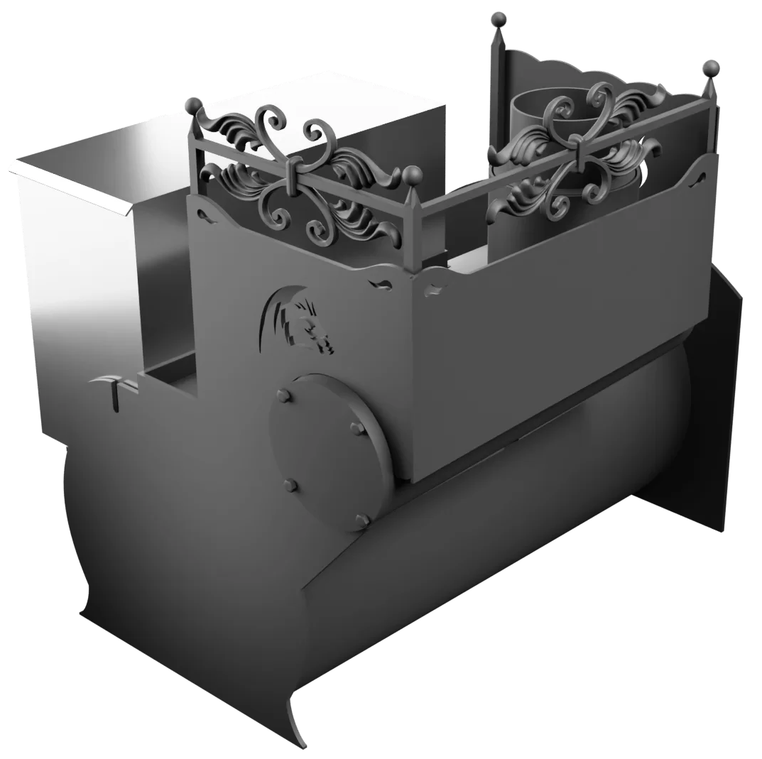 Печь Горыныч 3, каменка с левой стороны, большая дверь со стеклом фото в Красноярске Печь Горыныч 3, каменка с левой стороны, большая дверь со стеклом фото в Красноярске