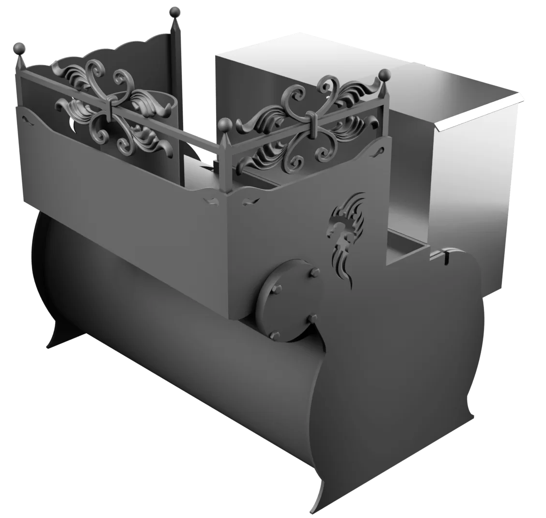 Печь Горыныч 3, каменка с правой стороны фото в Красноярске Печь Горыныч 3, каменка с правой стороны фото в Красноярске