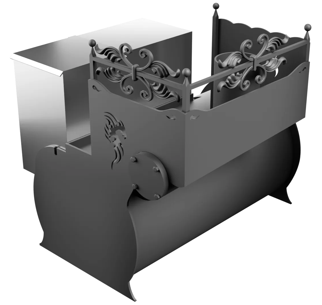 Печь Горыныч 3, каменка с левой стороны фото в Красноярске Печь Горыныч 3, каменка с левой стороны фото в Красноярске