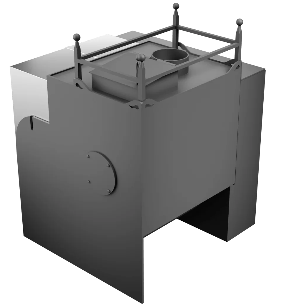 Печь Горыныч Мини, каменка закрытая с левой стороны, естественная система воздушного отопления фото в Красноярске Печь Горыныч Мини, каменка закрытая с левой стороны, естественная система воздушного отопления фото в Красноярске